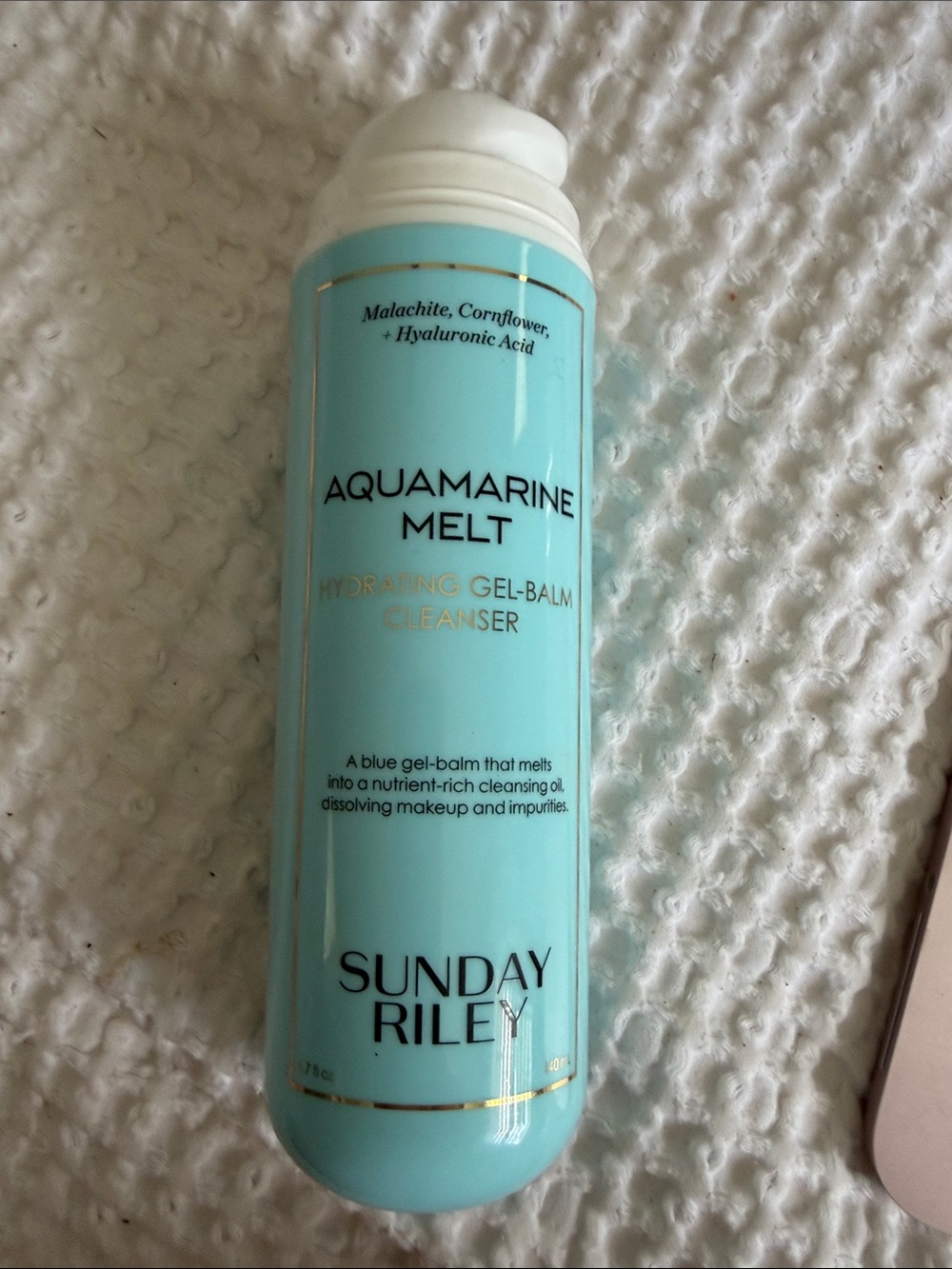 Sunday Riley Aquamarine Melt Hydrating Gel-Balm Cleanser - Light Aqua